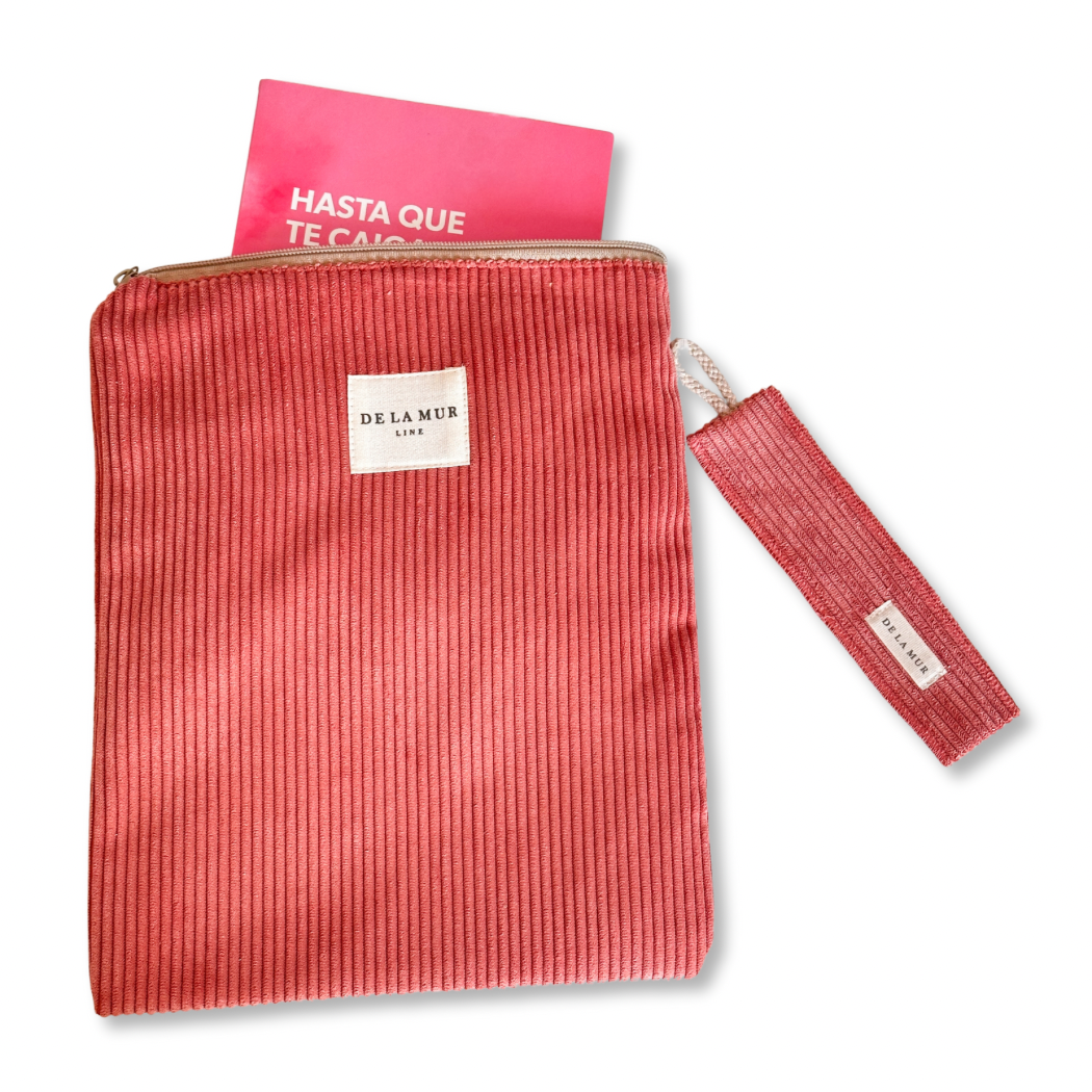 Book Cover + Matching Bookmark Coral